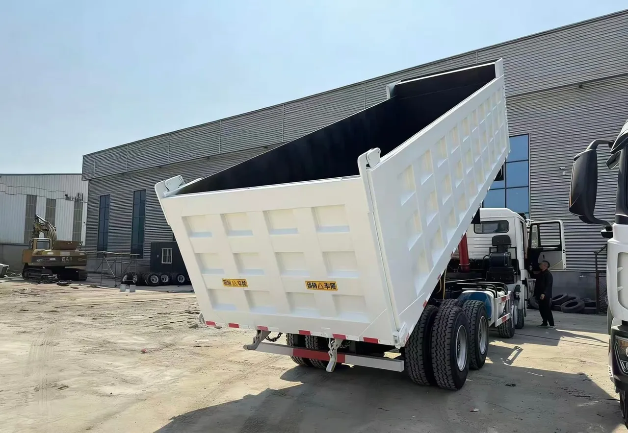 Used Chinese dump truck inspected and ready for CIF export to Africa