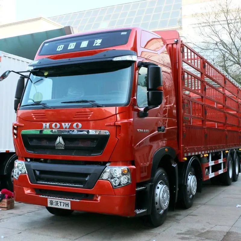 Used HOWO cargo lorry loaded with general freight, ready for export