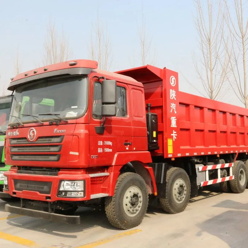 Used SHACMAN M3000 8x4 dump truck, grey cab, four-axle tipper