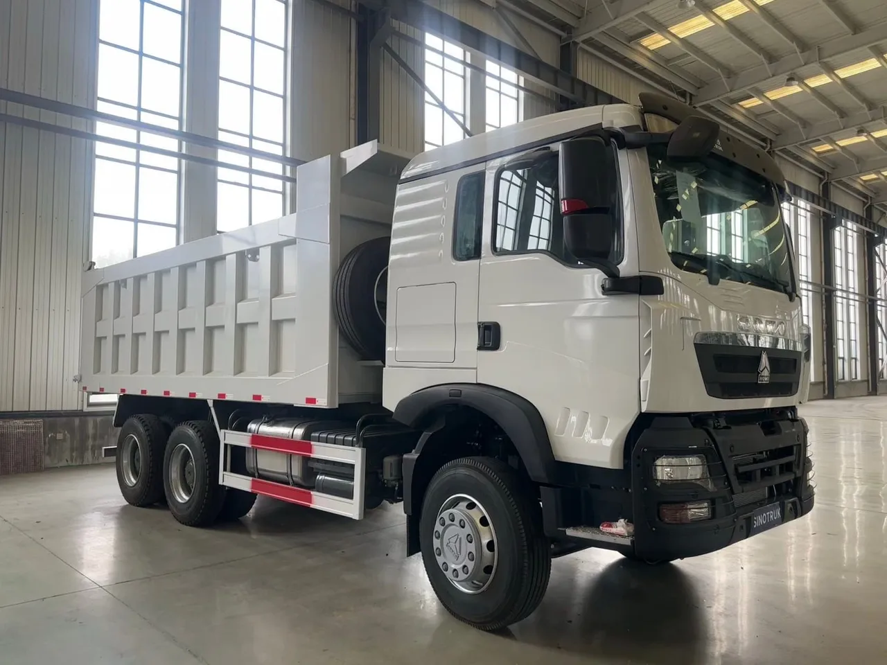 Used HOWO dump truck inspected and ready for CIF export to Africa