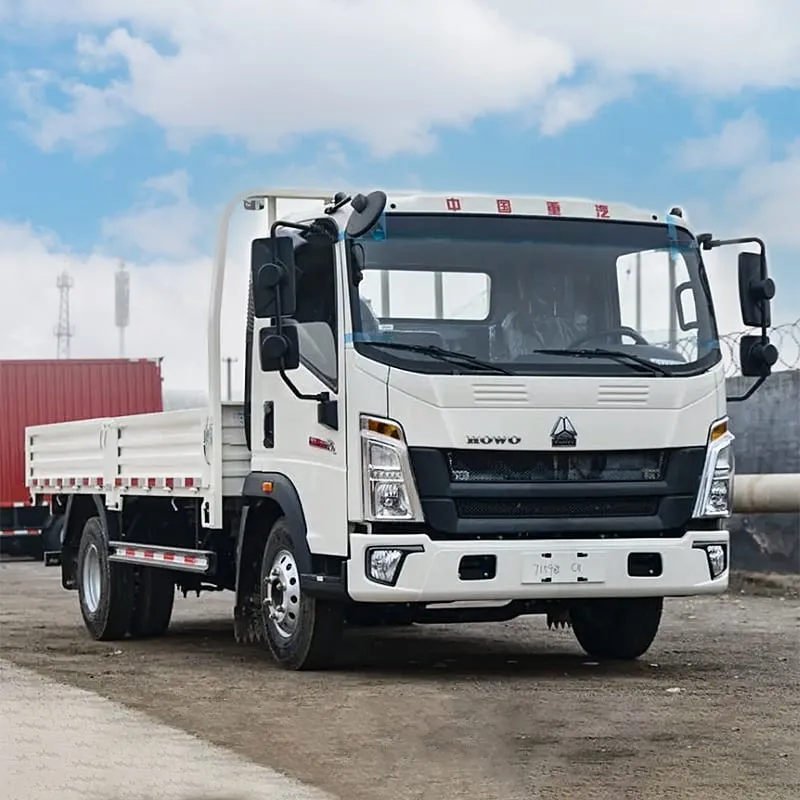 Used HOWO 4x2 light flatbed lorry ready for urban cargo delivery