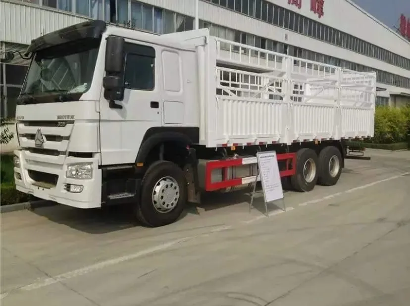 Used HOWO 6x4 cargo truck with flatbed body, LHD, ready for CIF export