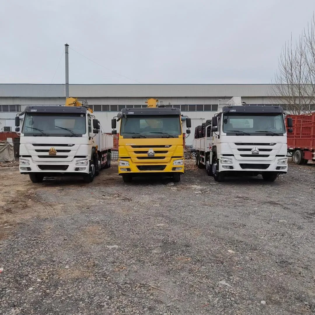 Used 16-tonne heavy telescopic crane truck HOWO 6x4 for export inspection