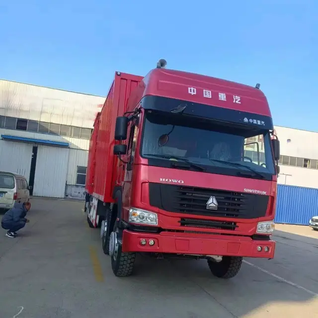 HOWO 8×4 box trucks for sale